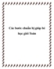 Các bước chuẩn bị giúp bé học giỏi Toán