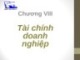 Bài giảng Lý thuyết Tài chính - Tiền tệ: Chương 8 - Đại học Ngoại thương