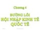 Bài giảng Đường lối cách mạng Đảng Cộng sản Việt Nam - Chuyên đề 4: Đường lối hội nhập kinh tế quốc tế