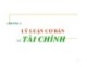 Bài giảng Tài chính tiền tệ: Chương 1 - Lý luận cơ bản về tài chính