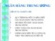 Bài giảng Tài chính tiền tệ: Ngân hàng trung ương