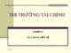 Bài giảng Tài chính tiền tệ: Thị trường tài chính