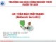 Bài giảng An toàn bảo mật mạng: Chương 6 - ThS. Trần Đắc Tốt