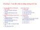 Bài giảng Sinh học đại cương - Chương 2: Trao đổi chất và năng lượng sinh học