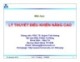 Bài giảng Lý thuyết điều khiển nâng cao: Chương 3 - PGS.TS. Huỳnh Thái Hoàng