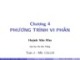 Bài giảng Toán 2: Chương 4 - ThS. Huỳnh Văn Kha