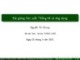 Bài giảng Xác suất thống kê và ứng dụng trong kinh tế xã hội: Chương 5.4 - Nguyễn Thị Nhung