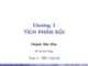 Bài giảng Toán 2: Chương 2 - ThS. Huỳnh Văn Kha