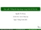 Bài giảng Xác suất thống kê và ứng dụng trong kinh tế xã hội: Chương 2 - Nguyễn Thị Nhung