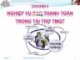 Bài giảng Thanh toán quốc tế - Chương 8: Nghiệp vụ bao thanh toán trong tài trợ thương mại quốc tế