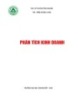 Bài giảng Phân tích kinh doanh