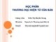 Bài giảng Thương mại điện tử căn bản: Chương 1 - Trần Thị Huyền Trang