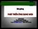Bài giảng Phát triển ứng dụng web: Chương 3 - Lê Đình Thanh