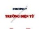 Bài giảng Vật lý đại cương 2: Chương 7 - PGS. TS Nguyễn Thành Vấn