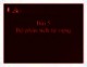 Bài giảng Xây dựng chương trình dịch: Bài 5 - Bộ phân tích từ vựng
