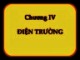 Bài giảng Vật lý đại cương - Chương 4.1: Điện trường
