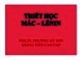 Bài giảng Triết học Mác-Lênin: Chương 2 - PGS. TS Phương Kỳ Sơn