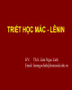 Bài giảng Triết học Mác - Lênin: Chương 1 - ThS. Lâm Ngọc Linh
