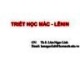 Bài giảng Triết học Mác - Lênin: Chương 3 - ThS. Lâm Ngọc Linh